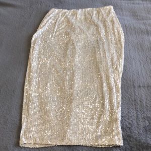 Sequins Midi Skirt